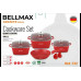 Набор посуды Bellmax Cookware Set BM-132 RED Набор посуды Bellmax Cookware Set BM-132 RED