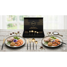 Набор столовых приборов Kitchen Ware 24 шт из нержавеющей стали на 6 персон Набор столовых приборов Kitchen Ware 24 шт из нержавеющей стали на 6 персон