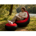 Надувной диван с пуфом Air Sofa / Надувное велюровое кресло с пуфиком+насос Красный Надувной диван с пуфом Air Sofa / Надувное велюровое кресло с пуфиком+насос Красный