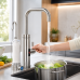 Проточный водонагреватель 2в1 Multifunctional heating cleaning faucet / Кран электрический проточный с LCD-дисплеем ZSW-D02