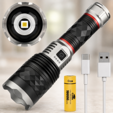 Ручной LED фонарик Bailong BL CB G685 аккумуляторный USB / Мощный ручной фонарь COBA CB-G685 с зумом и Type-C зарядкой Ручной LED фонарик Bailong BL CB G685 аккумуляторный USB / Мощный ручной фонарь COBA CB-G685 с зумом и Type-C зарядкой