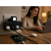 Сетевой фильтр с подсветкой 3 розетки, 2500Вт (2хUSB+Type-C) / Сетевой тройник / Адаптер в розетку