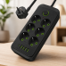 Сетевой фильтр (удлинитель) / Power — Socket F06U 6 розеток 4 USB + Type-C черный 26X-211 / Сетевой удлинитель розеток Сетевой фильтр (удлинитель) / Power — Socket F06U 6 розеток 4 USB + Type-C черный 26X-211 / Сетевой удлинитель розеток
