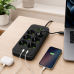 Сетевой фильтр (удлинитель) / Power — Socket F06U 6 розеток 4 USB + Type-C черный 26X-211 / Сетевой удлинитель розеток Сетевой фильтр (удлинитель) / Power — Socket F06U 6 розеток 4 USB + Type-C черный 26X-211 / Сетевой удлинитель розеток