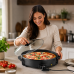 Сковорода для пиццы Pizza pan R.5405 RAF / Электросковорода для пиццы с антипригарным покрытием / Сковорода с крышкой и термостатом 1500W Сковорода для пиццы Pizza pan R.5405 RAF / Электросковорода для пиццы с антипригарным покрытием / Сковорода с крышкой и термостатом 1500W