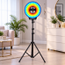 Светодиодная LED лампа MJ-321 / Светодиодная LED лампа для селфи / Кольцевая лампа RGB 35 см с USB подключением
