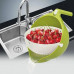 Универсальная миска – друшляк Mesh Strainer Drain Basket ∙ Хозяйственная силиконовая корзина со сливом 2в1 Универсальная миска – друшляк Mesh Strainer Drain Basket ∙ Хозяйственная силиконовая корзина со сливом 2в1