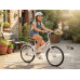 Велосипед МОТКЕ Oriental gemstone R22 / Горный велосипед R22 c багажником и корзиной Белый
