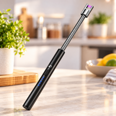Инновационная плазменная кухонная зажигалка для газовой плиты с дисплеем и USB зарядкой Инновационная плазменная кухонная зажигалка для газовой плиты с дисплеем и USB зарядкой