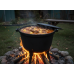Туристичний чавунний казан 11 л Garden Line на 3 ніжках з кришкою та ручкою для перенесення (Польща)