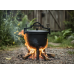 Туристичний чавунний казан 11 л Garden Line на 3 ніжках з кришкою та ручкою для перенесення (Польща)