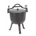 Туристичний чавунний казан 11 л Garden Line на 3 ніжках з кришкою та ручкою для перенесення (Польща)