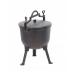 Туристичний чавунний казан 11 л Garden Line на 3 ніжках з кришкою та ручкою для перенесення (Польща)