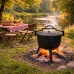Туристичний чавунний казан 11 л Garden Line на 3 ніжках з кришкою та ручкою для перенесення (Польща)