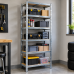 Стелаж металевий Gordon 6 полиць (220 × 90 × 40 см) для дому гаража складу магазину, Оцинкований