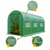 Теплиця садова Primaveo 7 м² (3,5 × 2 × 2 м) 6 вікон, армована плівка UV-4, оцинкований каркас 19 мм (Зелена)