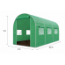 Теплиця садова Primaveo 7 м² (3,5 × 2 × 2 м) 6 вікон, армована плівка UV-4, оцинкований каркас 19 мм (Зелена)