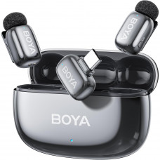Мікрофон петличний бездротовий BOYA mini 2-02 (Type-C) silver Мікрофон петличний бездротовий BOYA mini 2-02 (Type-C) silver