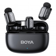 Мікрофон петличний бездротовий BOYA mini 2-02 (Type-C) black Мікрофон петличний бездротовий BOYA mini 2-02 (Type-C) black