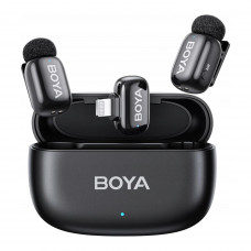 Мікрофон петличний бездротовий BOYA mini 2-03 (Lightning) black Мікрофон петличний бездротовий BOYA mini 2-03 (Lightning) black