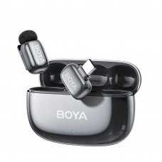 Мікрофон петличний бездротовий BOYA mini 2-05 (Type-C) silver Мікрофон петличний бездротовий BOYA mini 2-05 (Type-C) silver