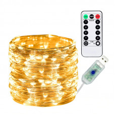 Гірлянда світлодіодна герметична OSIDEN USB 10м з пультом warm white Гірлянда світлодіодна герметична OSIDEN USB 10м з пультом warm white