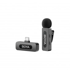 Мікрофон петличний бездротовий BOYA BY-V10 V2.0 (Type-C) black Мікрофон петличний бездротовий BOYA BY-V10 V2.0 (Type-C) black