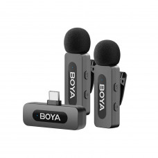 Мікрофон петличний бездротовий BOYA BY-V20 V2.0 (Type-C) black Мікрофон петличний бездротовий BOYA BY-V20 V2.0 (Type-C) black