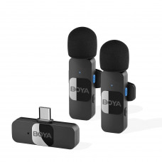 Мікрофон петличний бездротовий BOYA BY-V20 (Type-C) black Мікрофон петличний бездротовий BOYA BY-V20 (Type-C) black