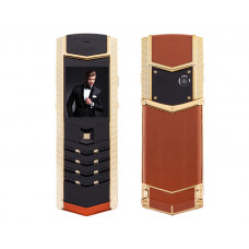 Телефон H-Mobile V1 (Hope V1) brown-gold. Vertu design
