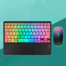 Клавіатура KOYO з підсвічуванням, тачпадом та мишою black Russian Bluetooth Клавіатура KOYO з підсвічуванням, тачпадом та мишою black Russian Bluetooth